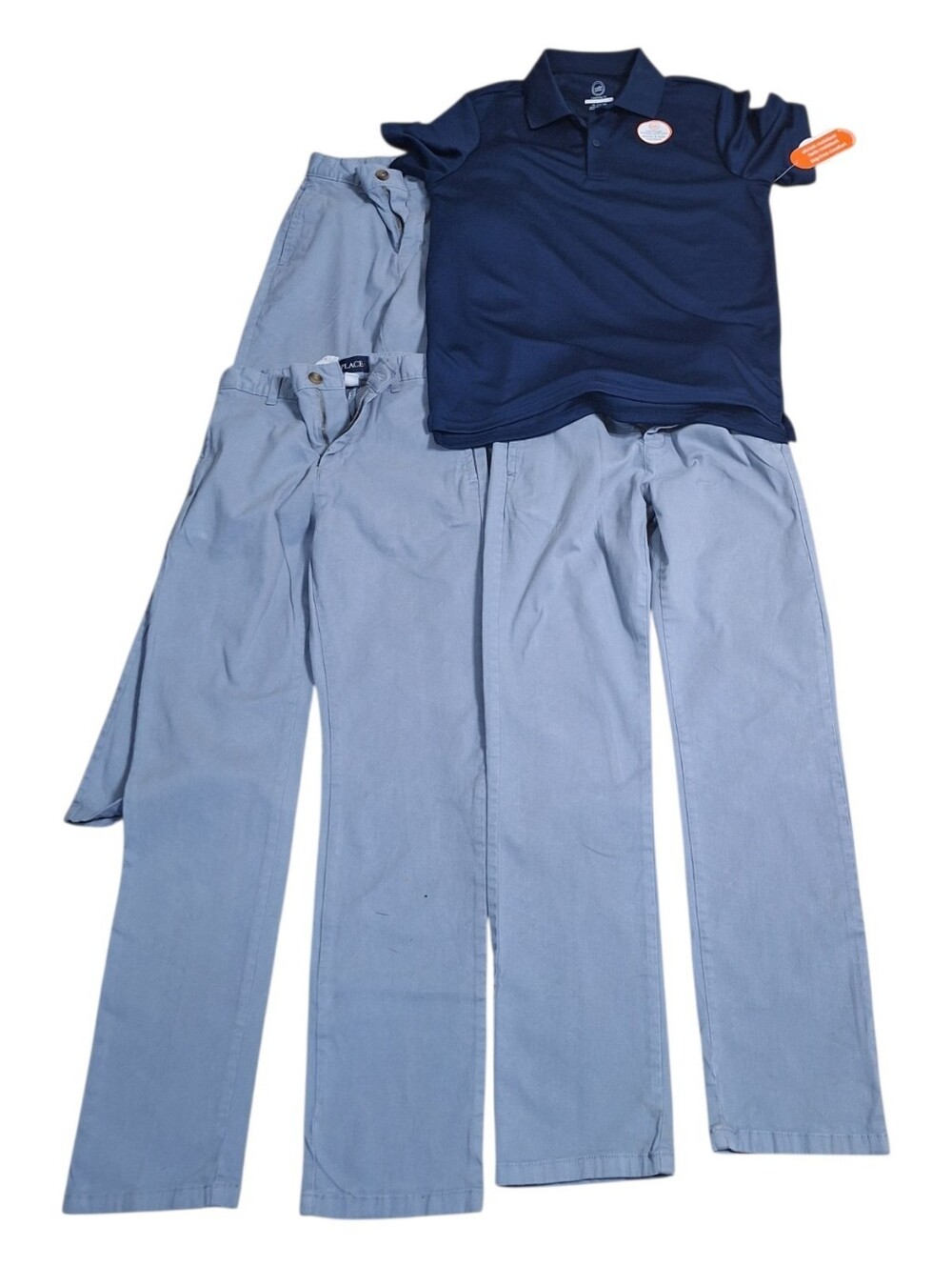 School Uniform Bundle Boys 14/16 NWT Wonder Nation Polo + 4 Children's Place 14